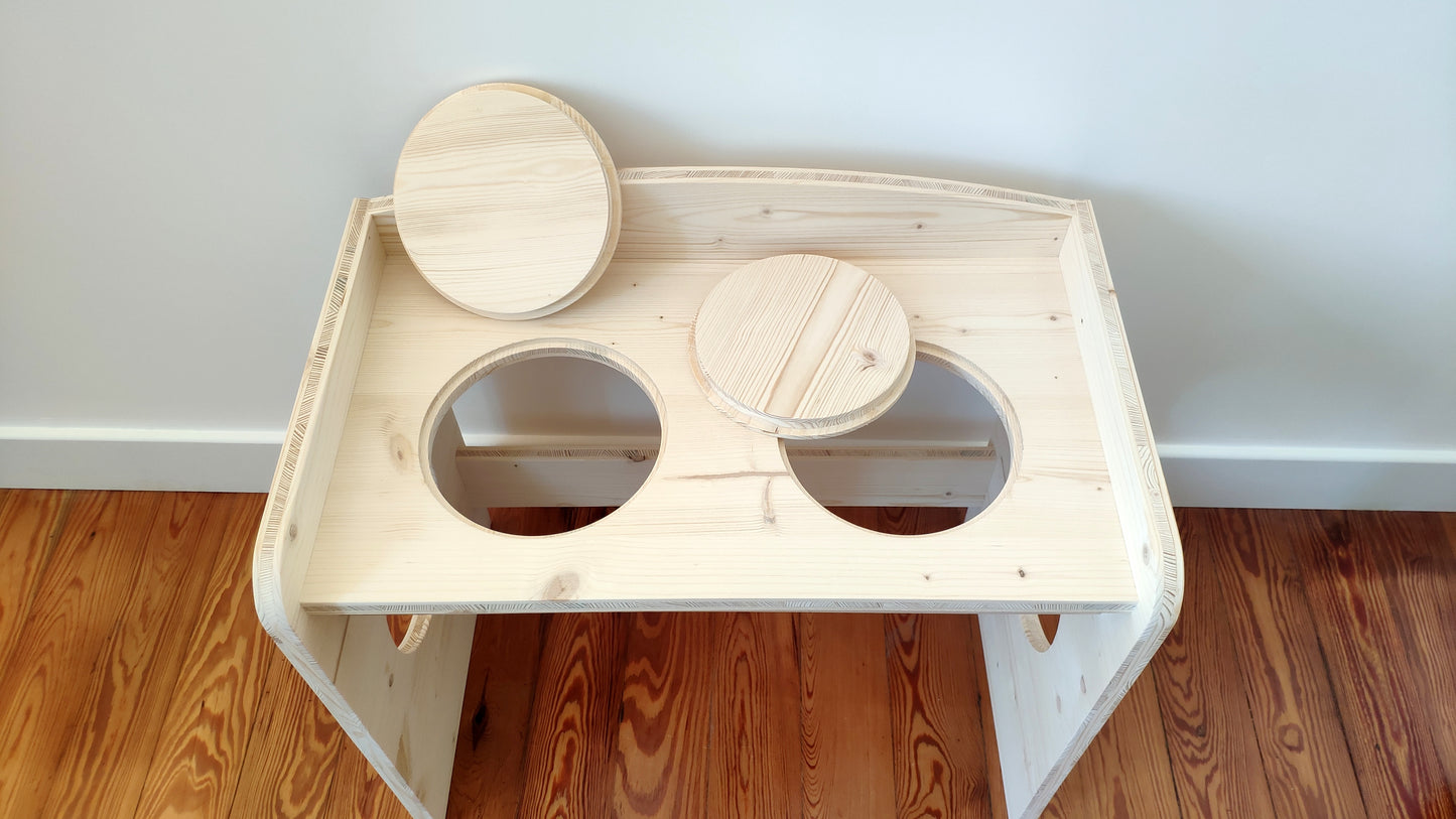 Bureau / Table d'éveil et d'apprentissage Montessori enfant