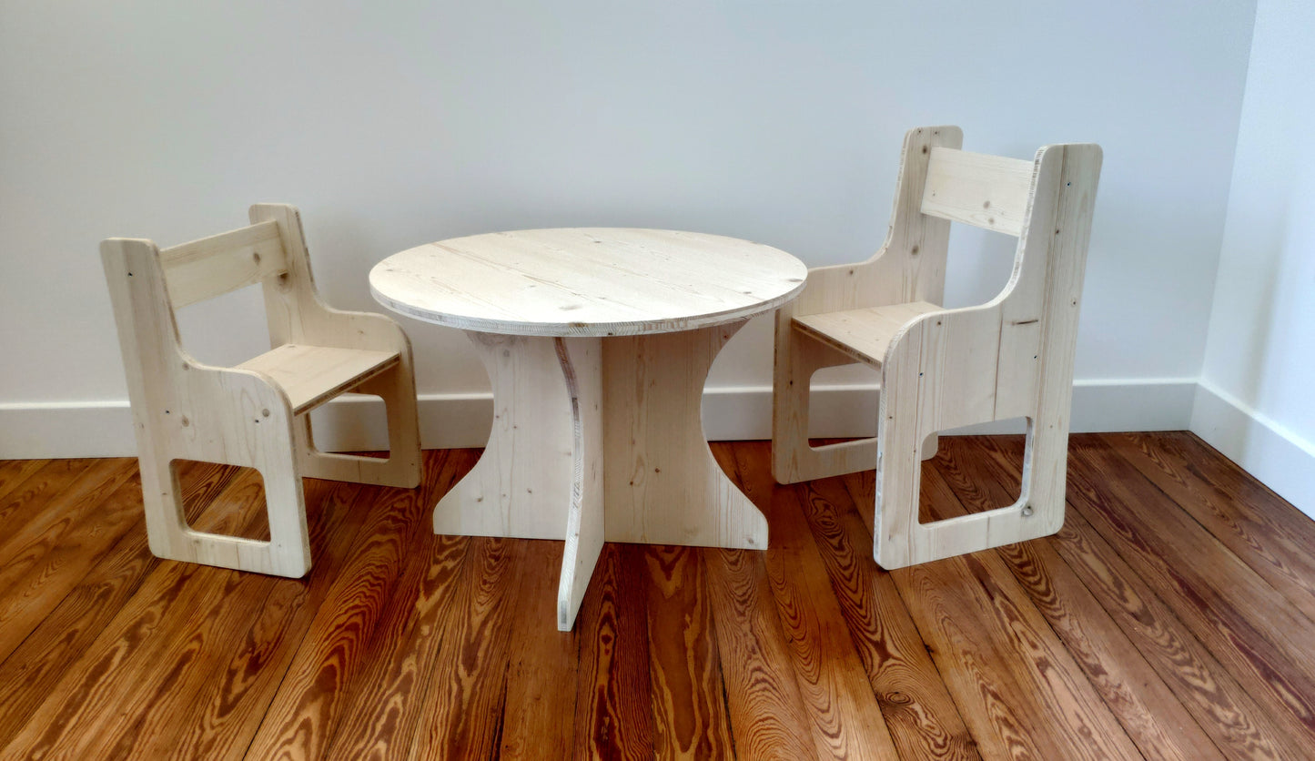 Bureau rond enfant