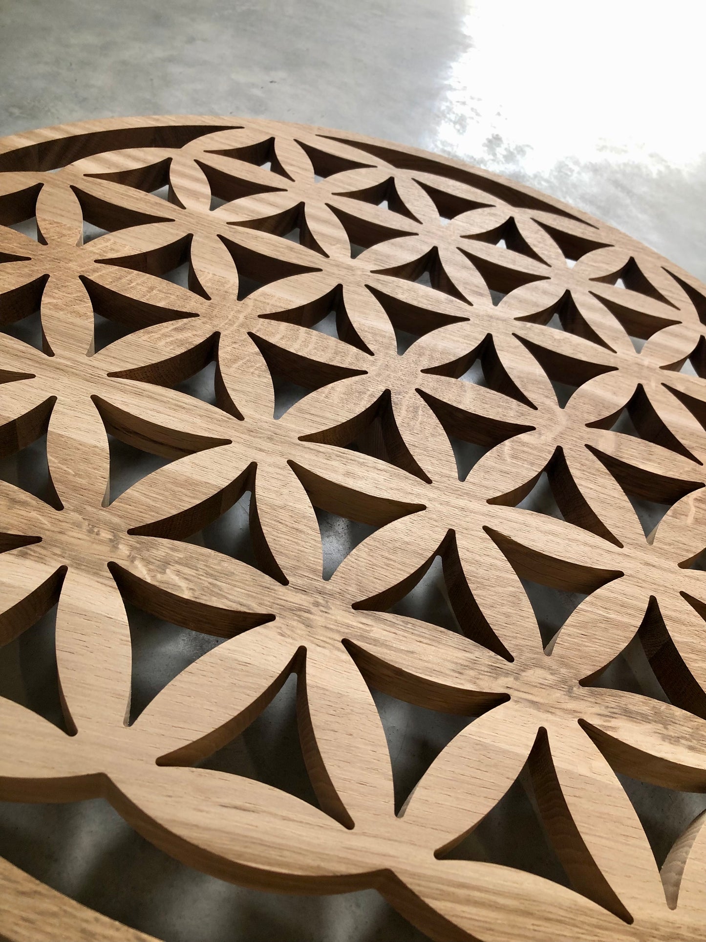 Fleur de vie en bois massif