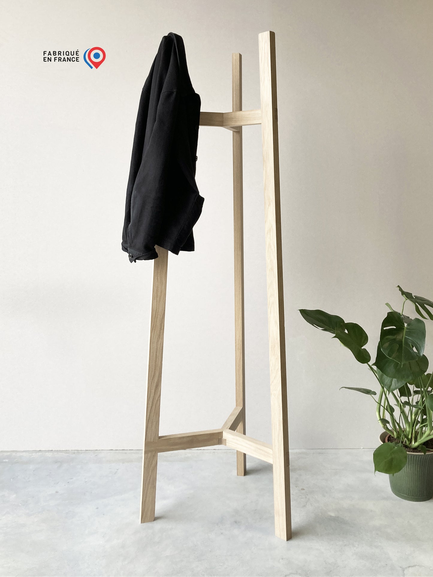 Porte manteau en Chêne massif France