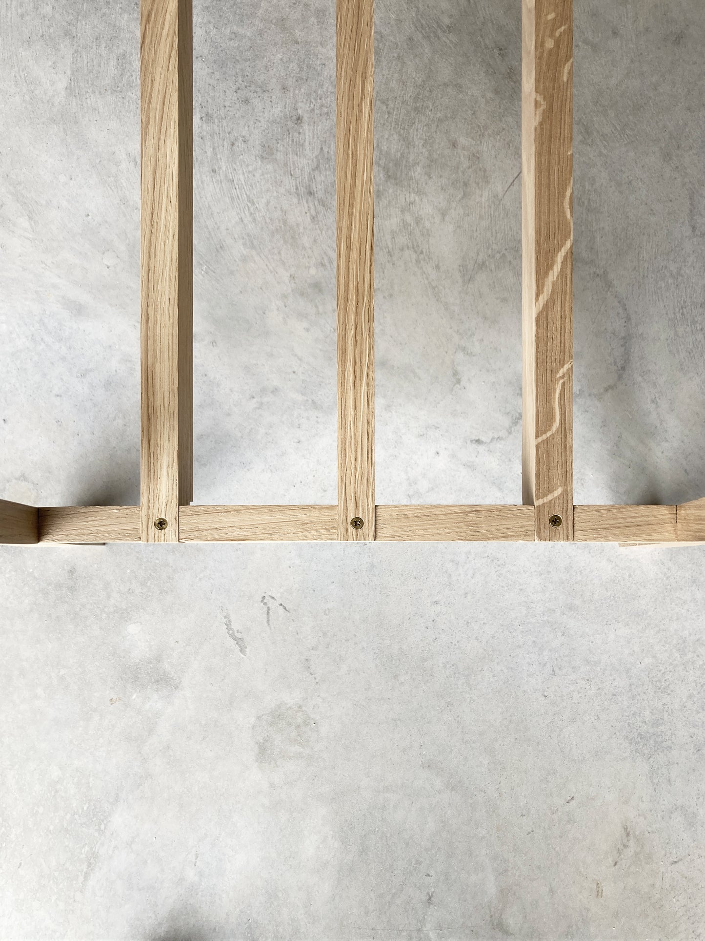 Clothes rack / wardrobe in solid oak from France