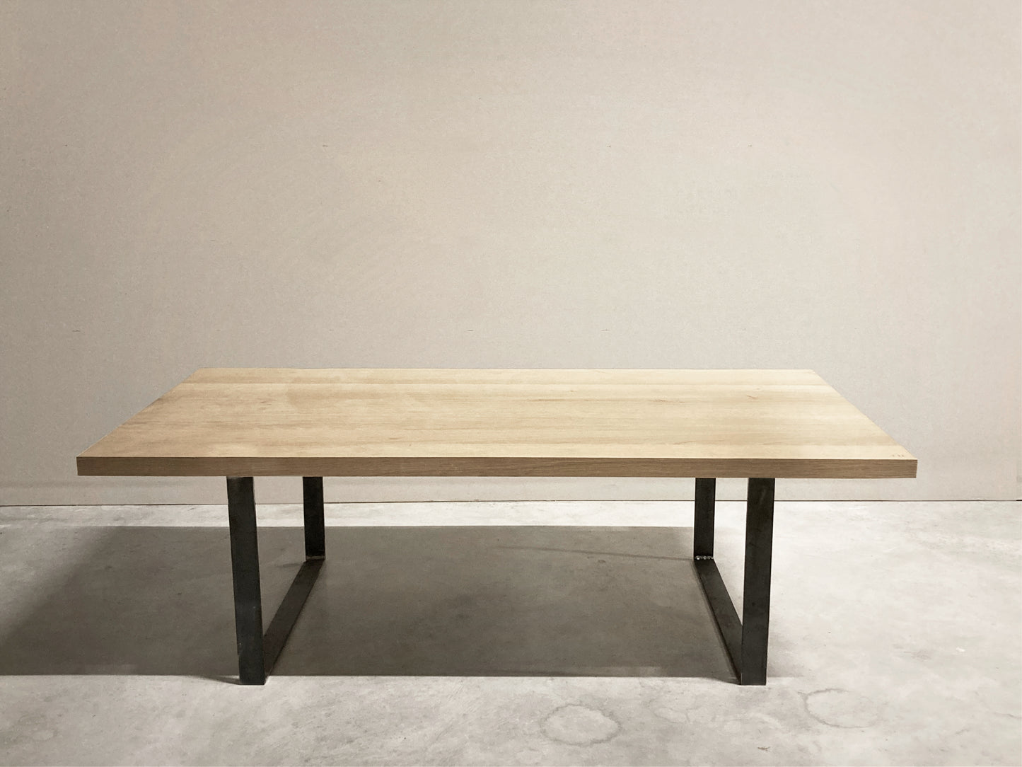 Table basse rectangulaire Bois massif et Acier