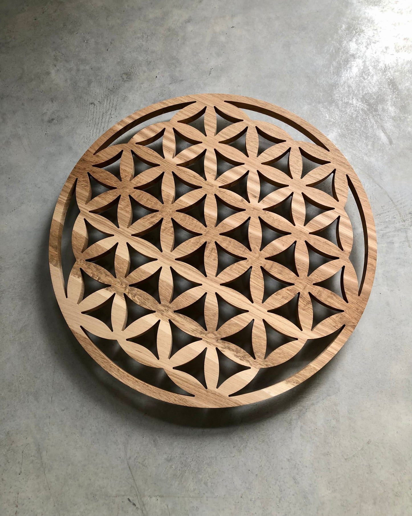 Flower of Life in solid wood
