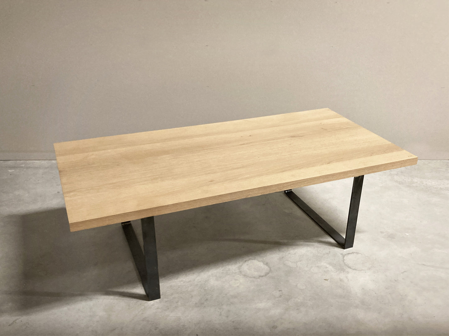 Rectangular coffee table Solid wood and Steel